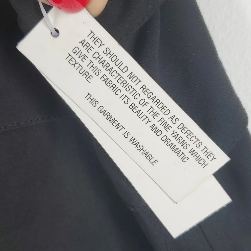 Larry Levine Black Tiered Ribbon Pencil Skirt Career Office Size 14 NWT - Picture 8 of 11